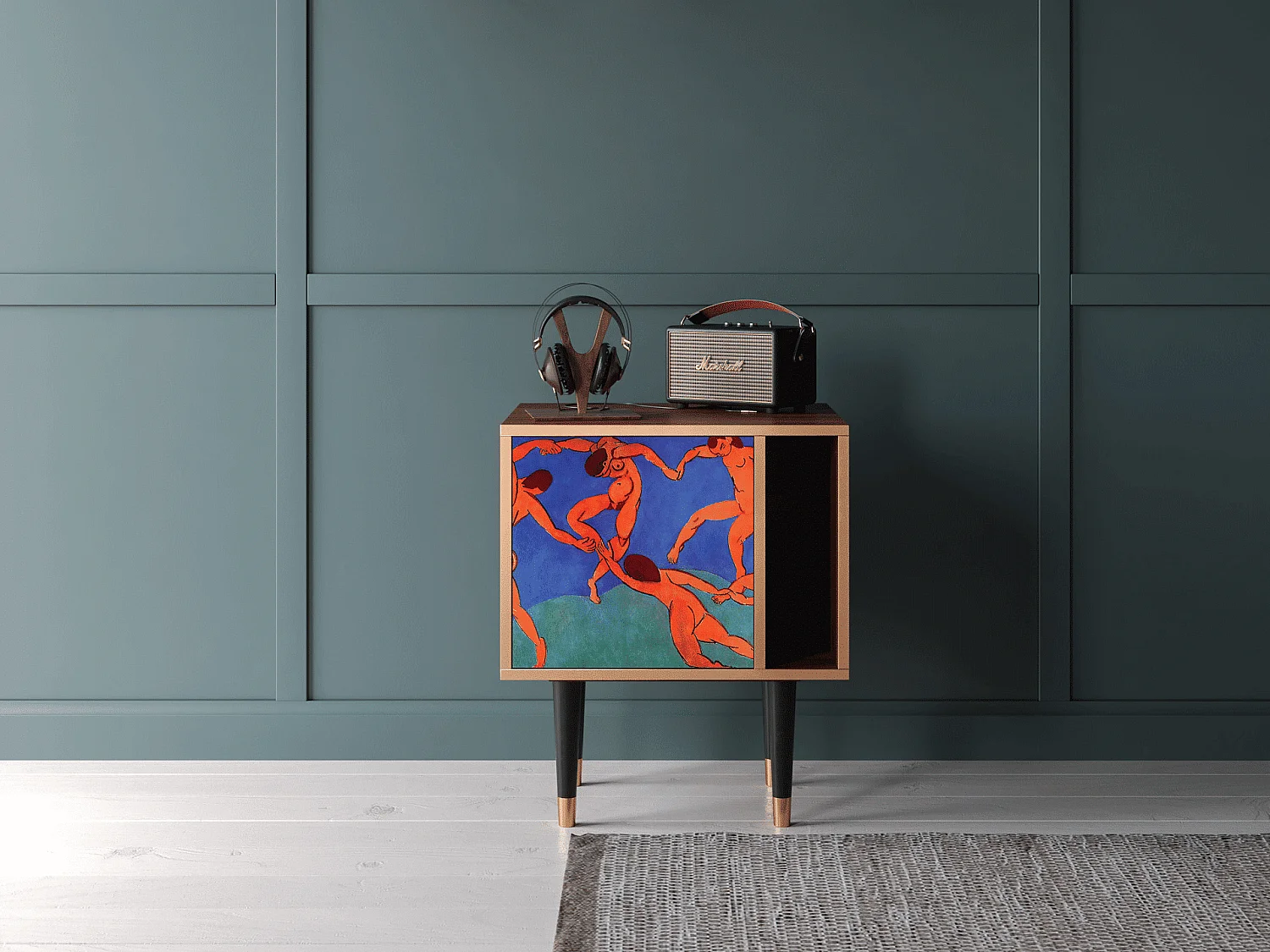 Table de nuit - 57х69х48 cm - S2 - The Dance by Matisse , Noyer