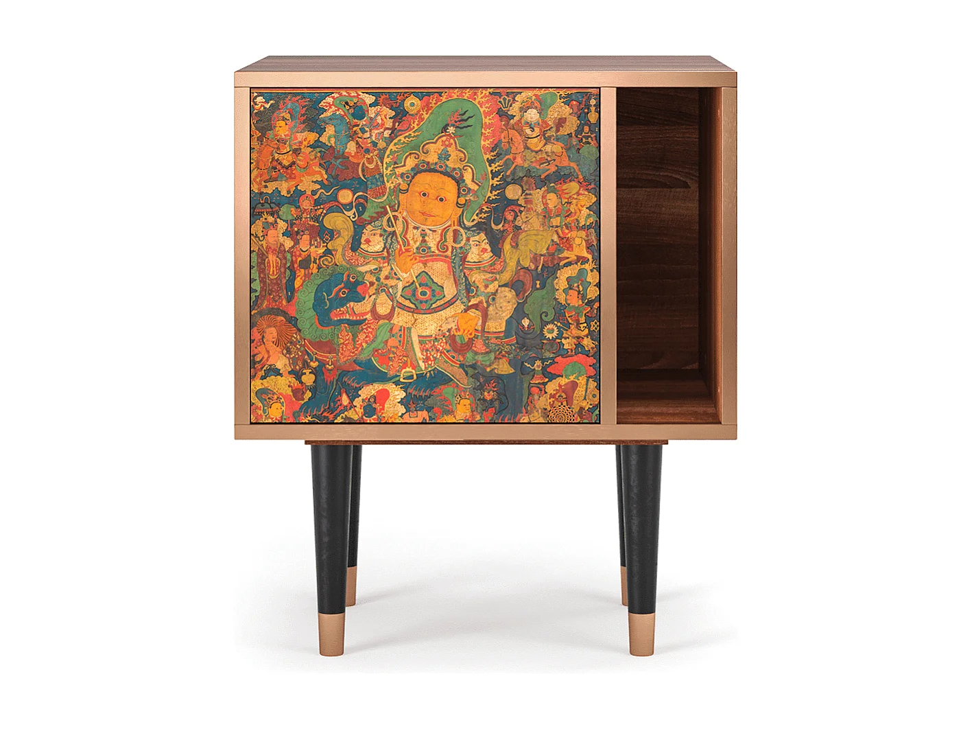 Table de nuit - 57х69х48 cm - S2 - God by Vaisravana , Noyer