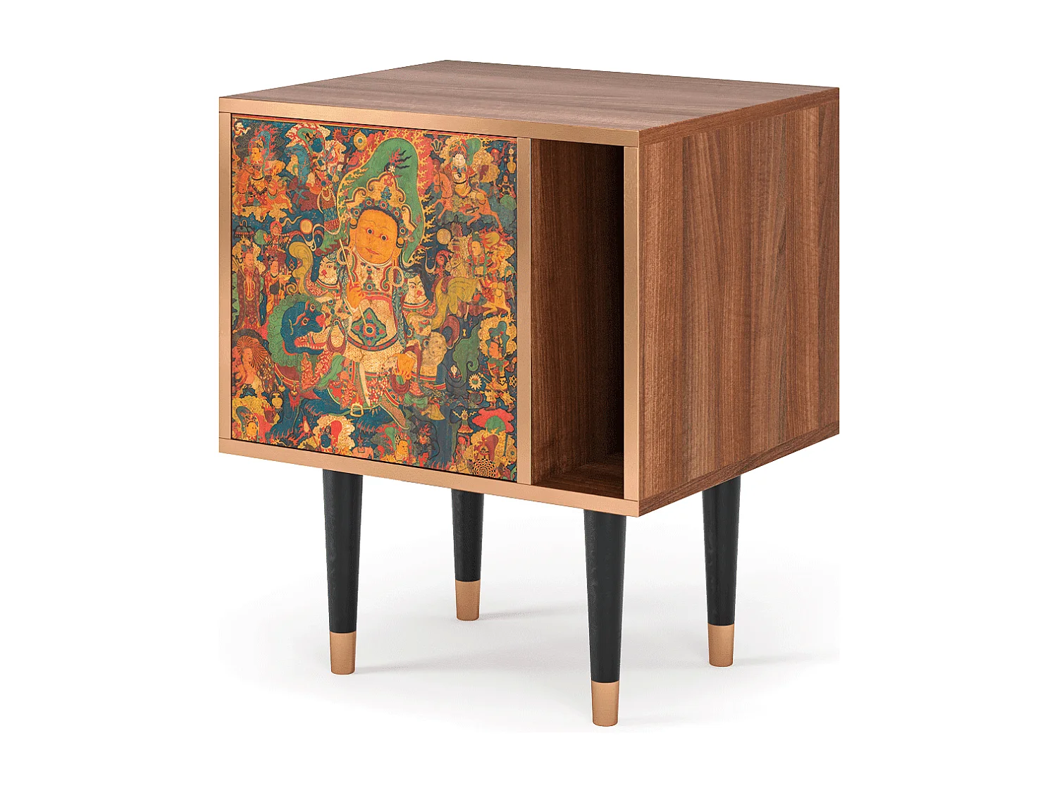 Table de nuit - 57х69х48 cm - S2 - God by Vaisravana , Noyer