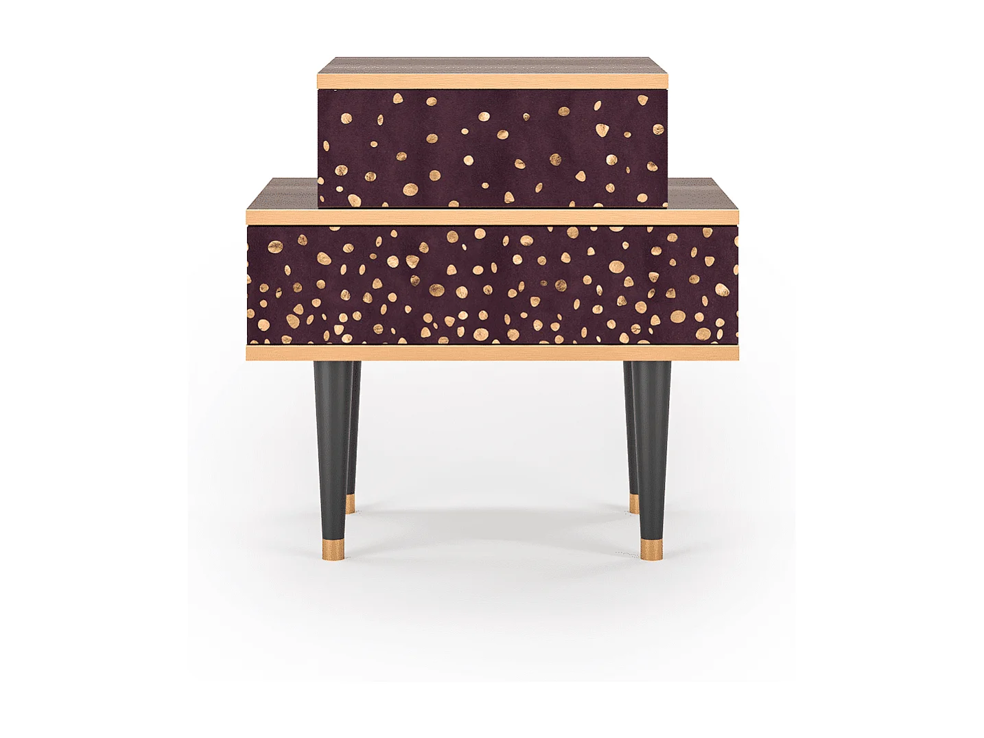 Nachtkastje - 58х58х41 cm - NS1 - Glowworms, Walnoot