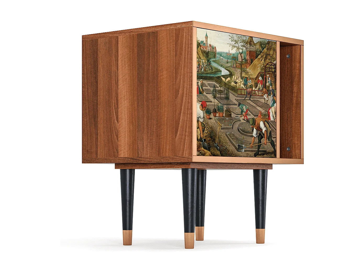 Stolik nocny - 57х69х48 cm - S2 - The Younger - Spring, Orzech