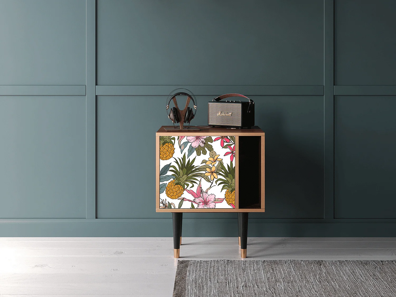 Table de nuit - 57х69х48 cm - S2 - Estival Fruit, Noyer