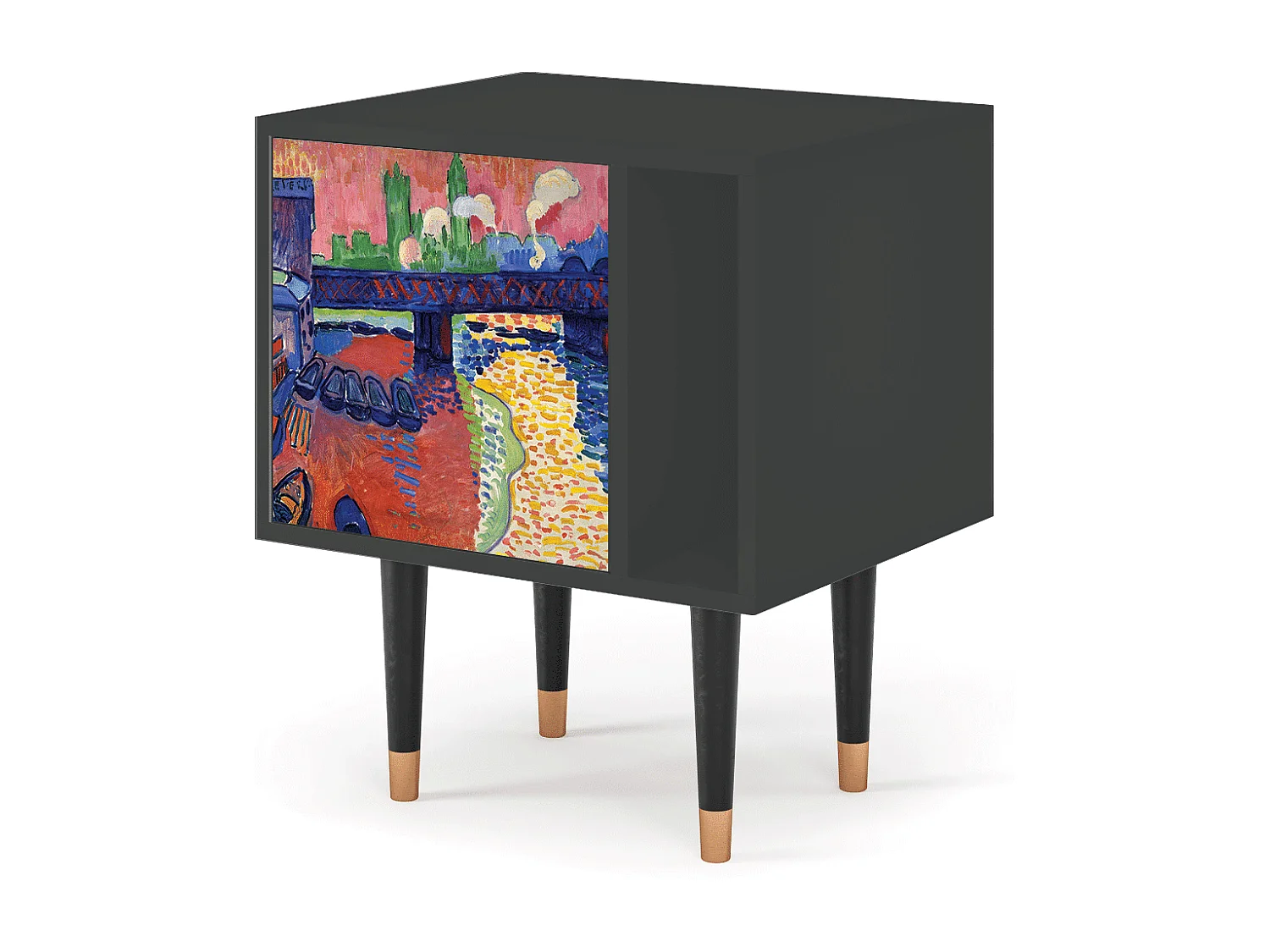 Table de nuit - 57х69х48 cm - S2 - Charing Cross Bridge, Anthracite