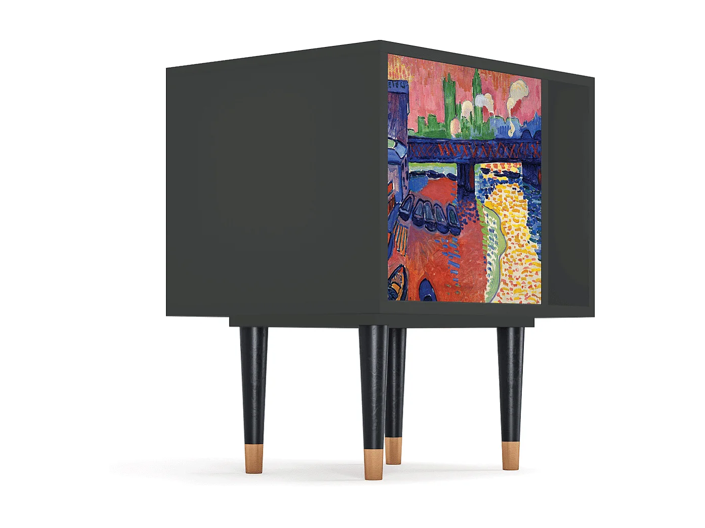 Table de nuit - 57х69х48 cm - S2 - Charing Cross Bridge, Anthracite