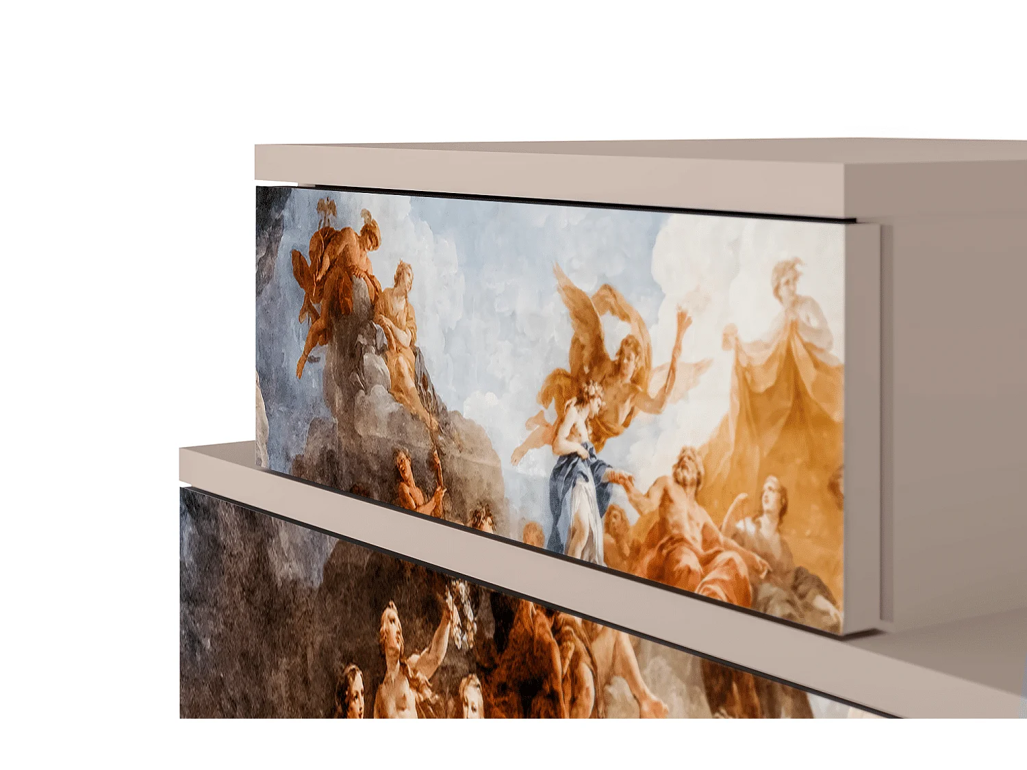 Stolik nocny - 58х58х41 cm - NS1 - Versailles, Latte