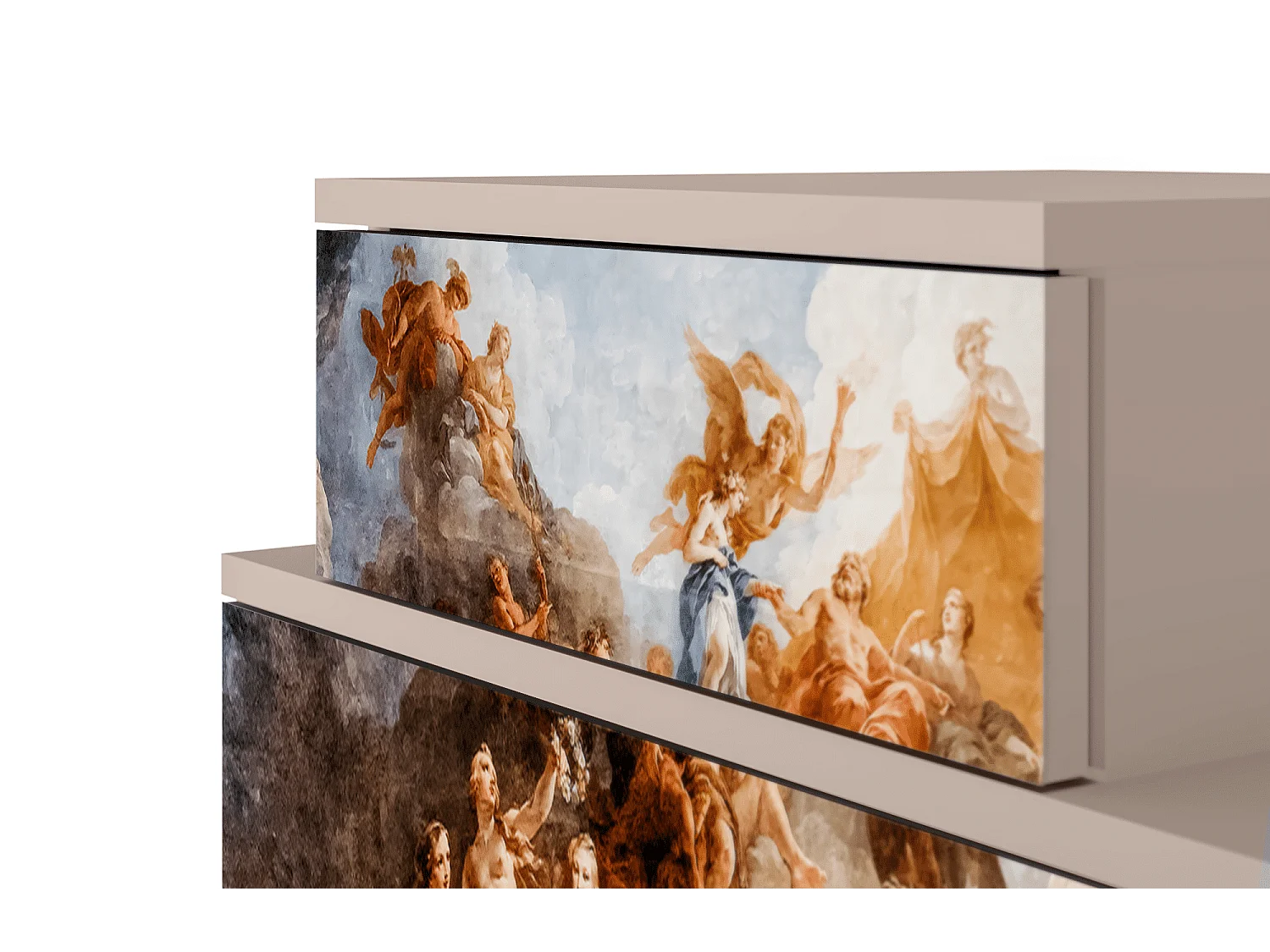 Stolik nocny - 58х58х41 cm - NS1 - Versailles, Latte