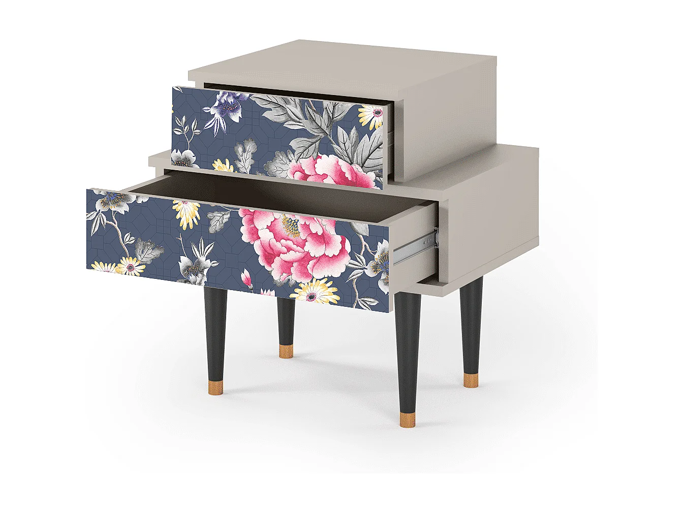 Comodino - 58х58х41 cm - NS1 - Dark Flower Bed, Sabbia