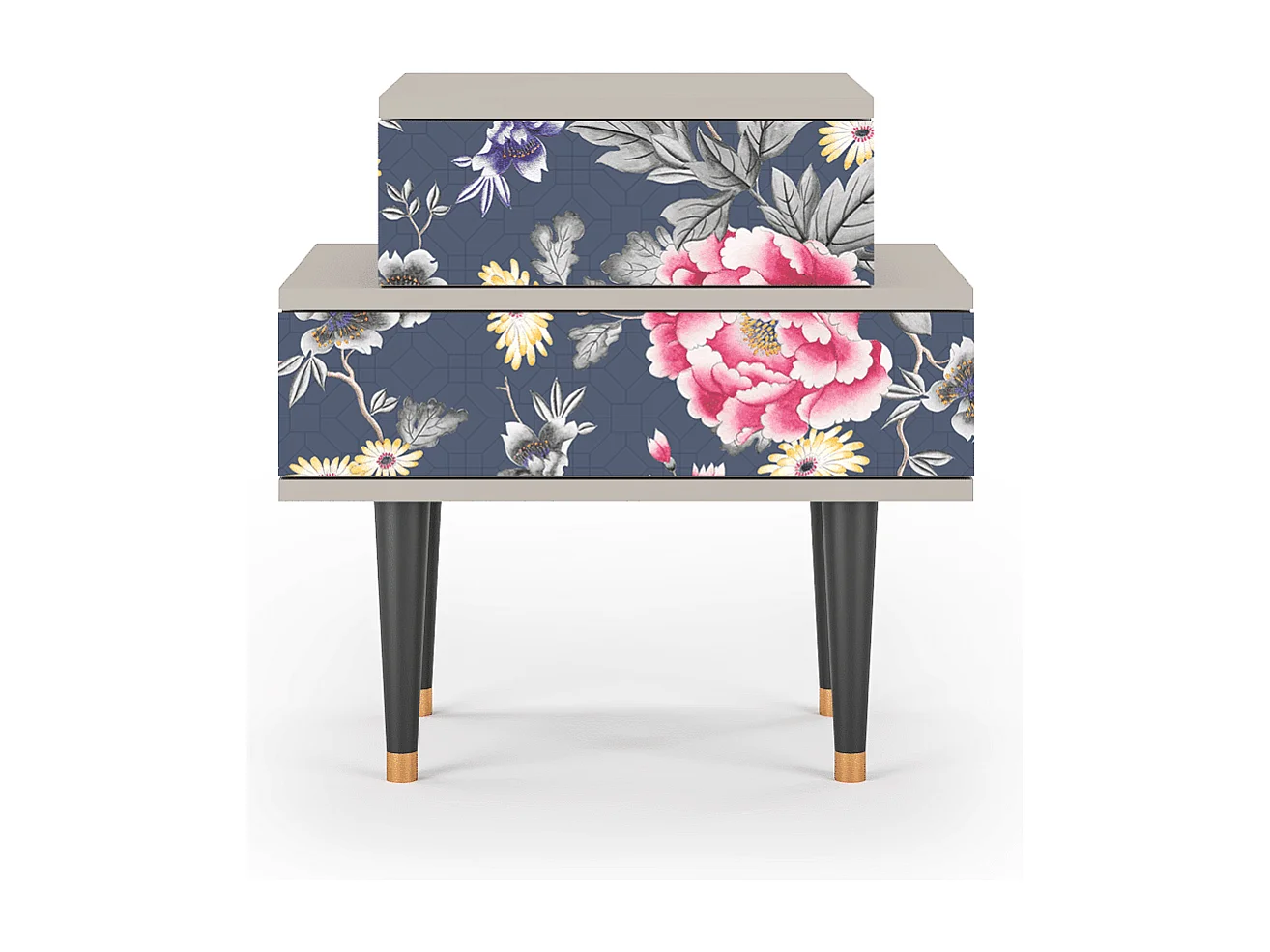 Comodino - 58х58х41 cm - NS1 - Dark Flower Bed, Sabbia