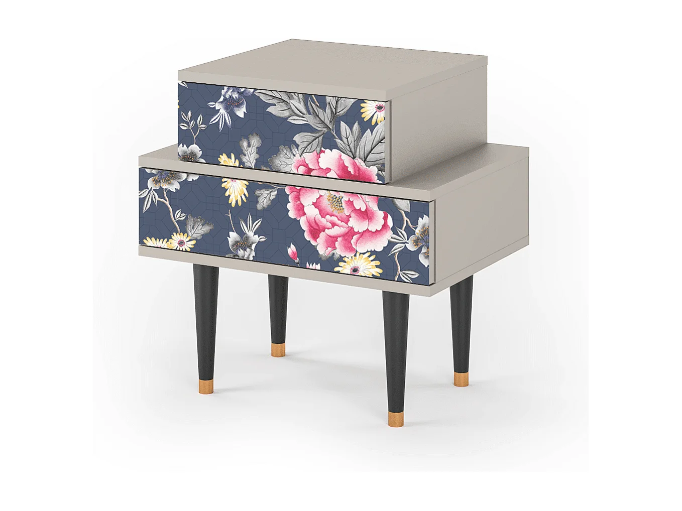 Comodino - 58х58х41 cm - NS1 - Dark Flower Bed, Sabbia