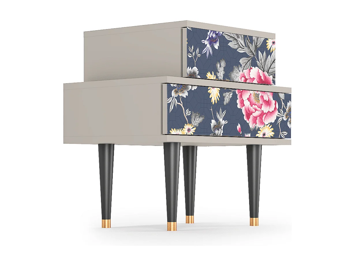 Comodino - 58х58х41 cm - NS1 - Dark Flower Bed, Sabbia