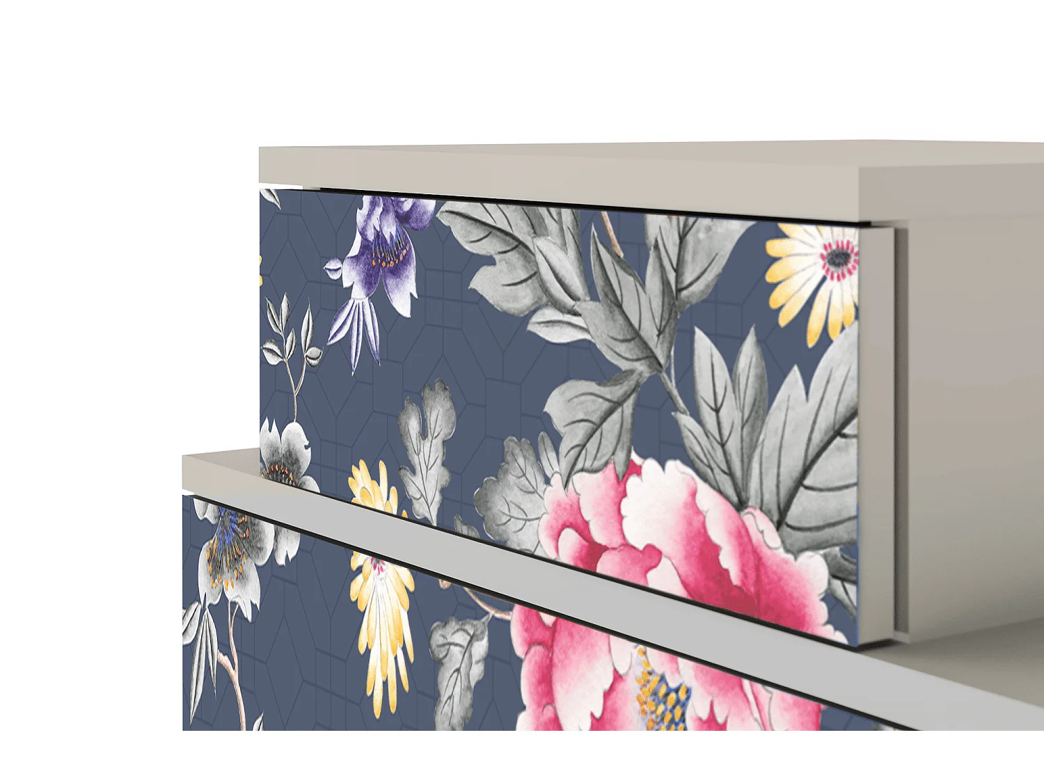 Comodino - 58х58х41 cm - NS1 - Dark Flower Bed, Sabbia