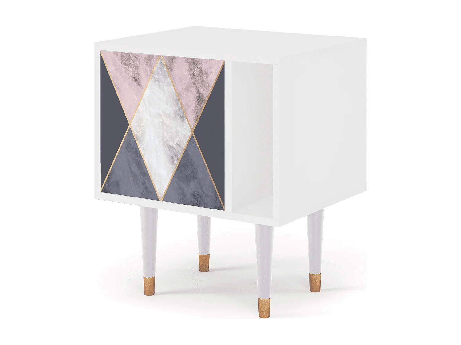 Nachttisch - 57х69х48 cm - S2 - Ideal Harmony, Weiß