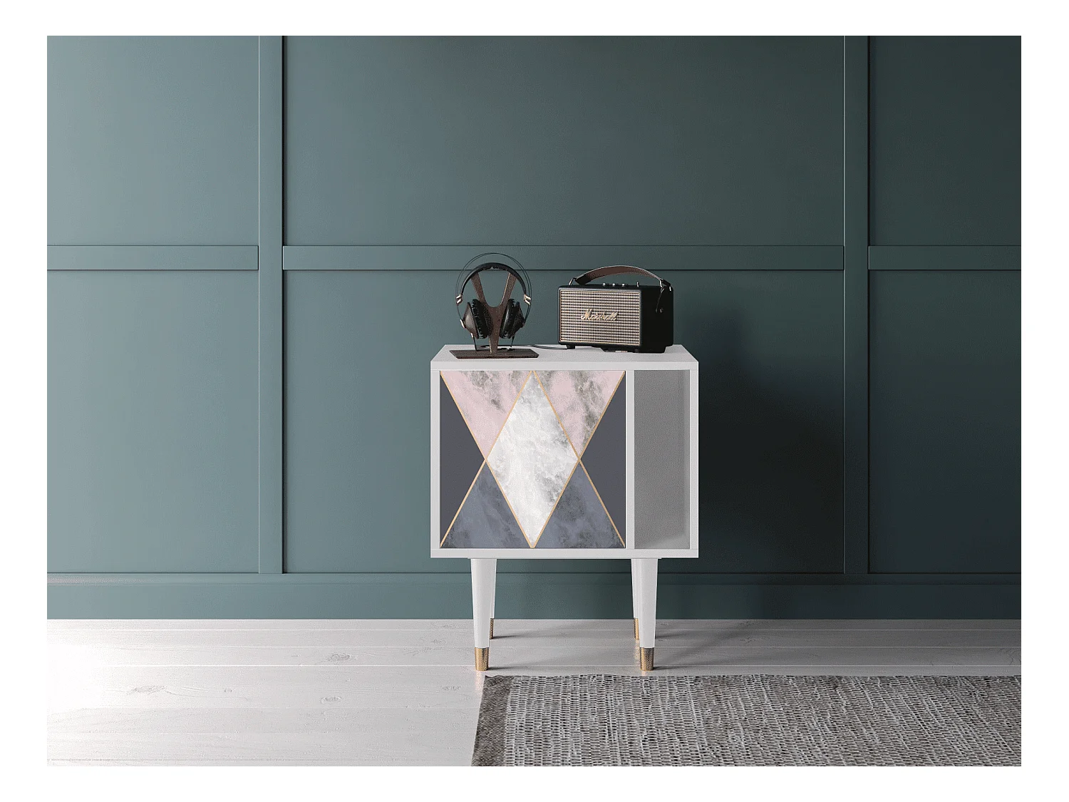 Table de nuit - 57х69х48 cm - S2 - Ideal Harmony, Blanc