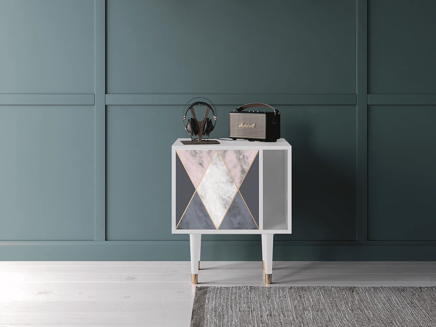 Table de nuit - 57х69х48 cm - S2 - Ideal Harmony, Blanc