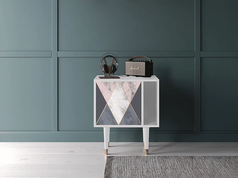 Stolik nocny - 57х69х48 cm - S2 - Ideal Harmony, Biały