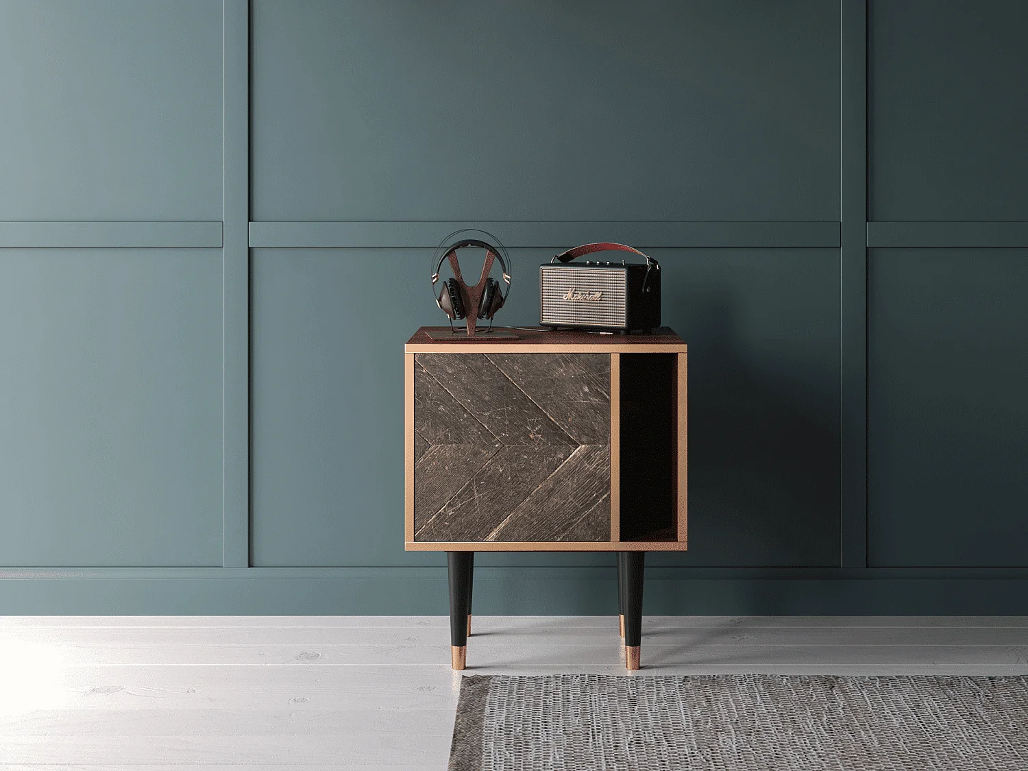 Comodino - 57х69х48 cm - S2 - Wise Tree, Noce