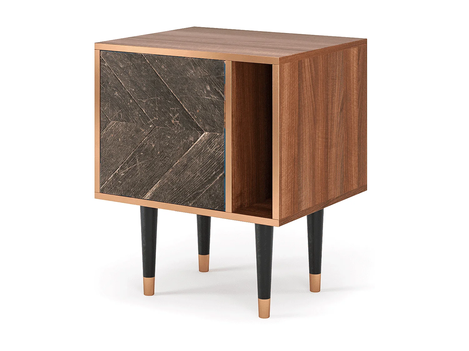 Comodino - 57х69х48 cm - S2 - Wise Tree, Noce