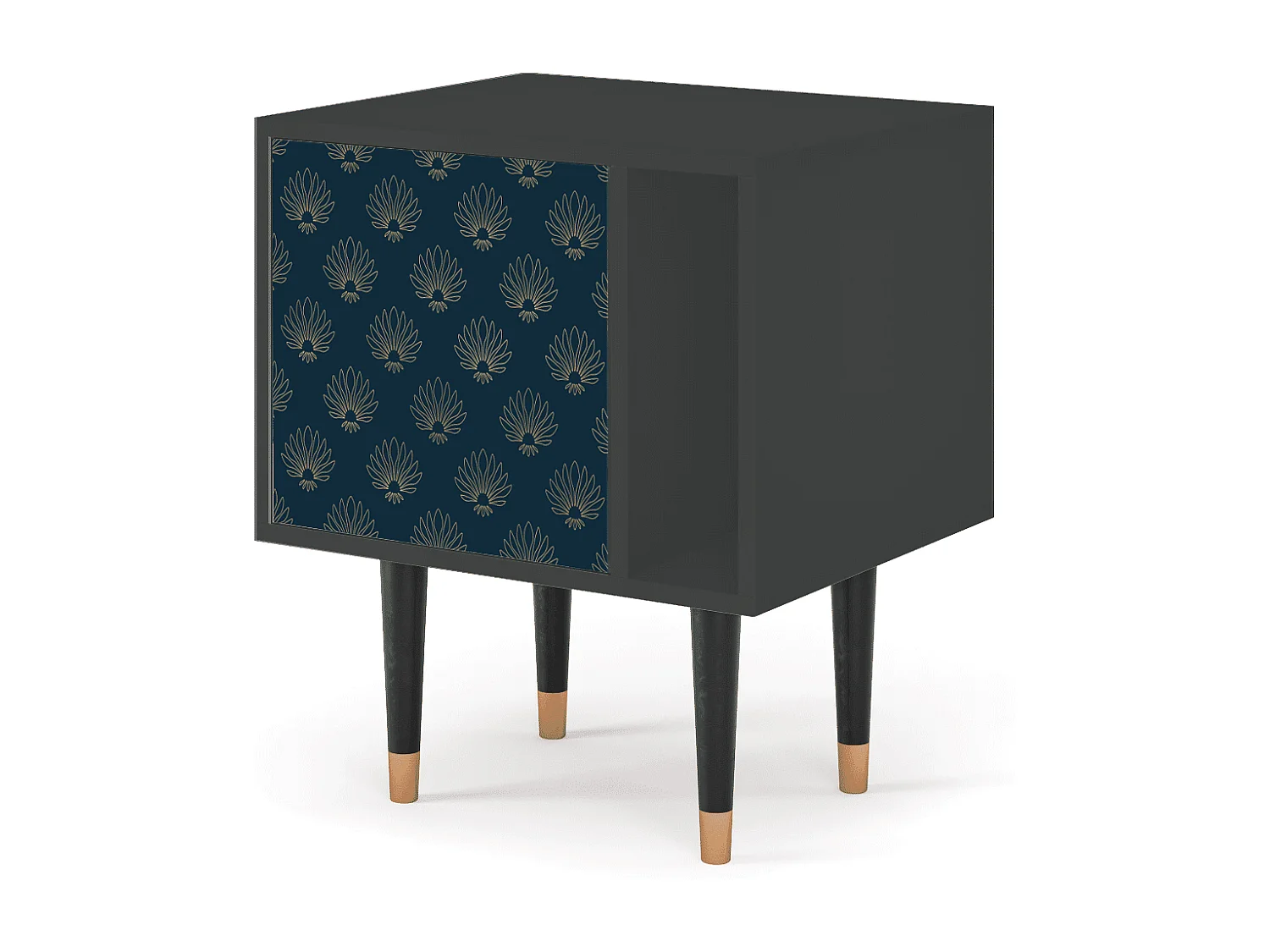 Nachttisch - 57х69х48 cm - S2 - Blue Lotus, Anthrazit