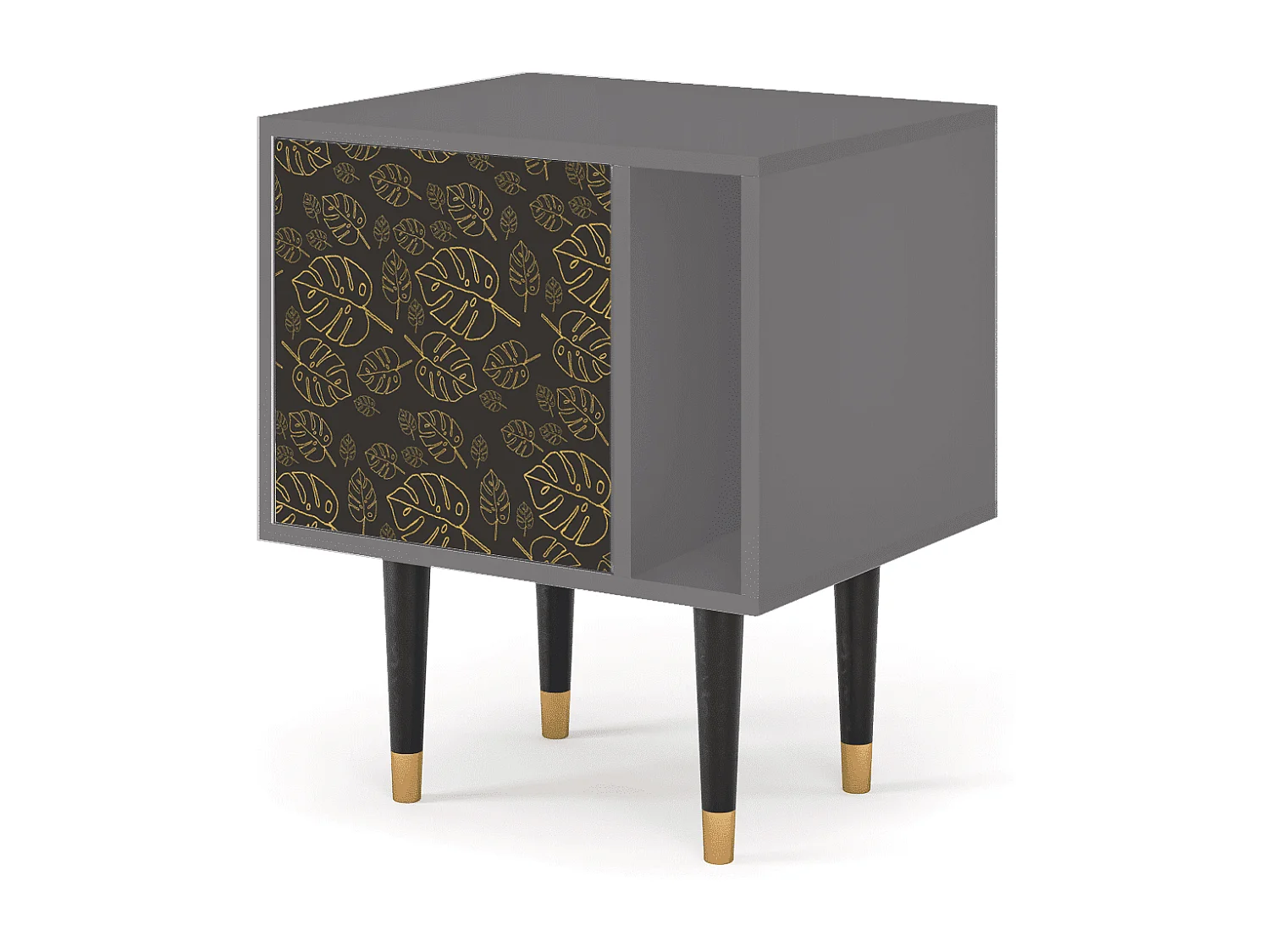 Table de nuit - 57х69х48 cm - S2 - Fall Of The Leaves, Gris