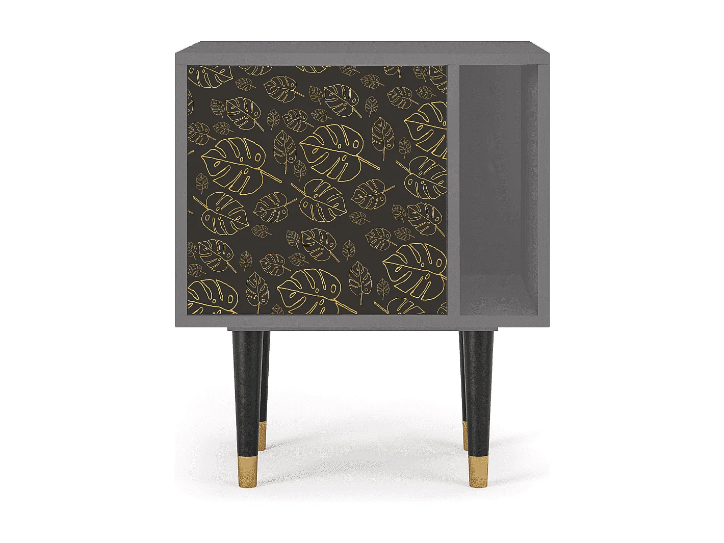 Table de nuit - 57х69х48 cm - S2 - Fall Of The Leaves, Gris