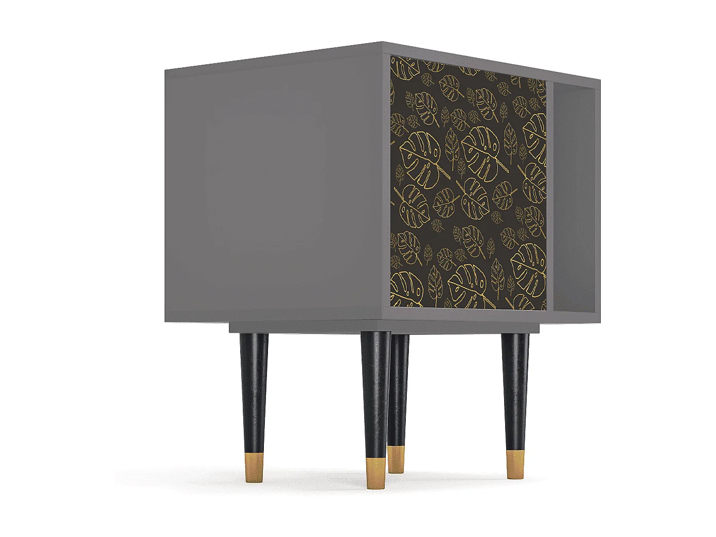 Table de nuit - 57х69х48 cm - S2 - Fall Of The Leaves, Gris