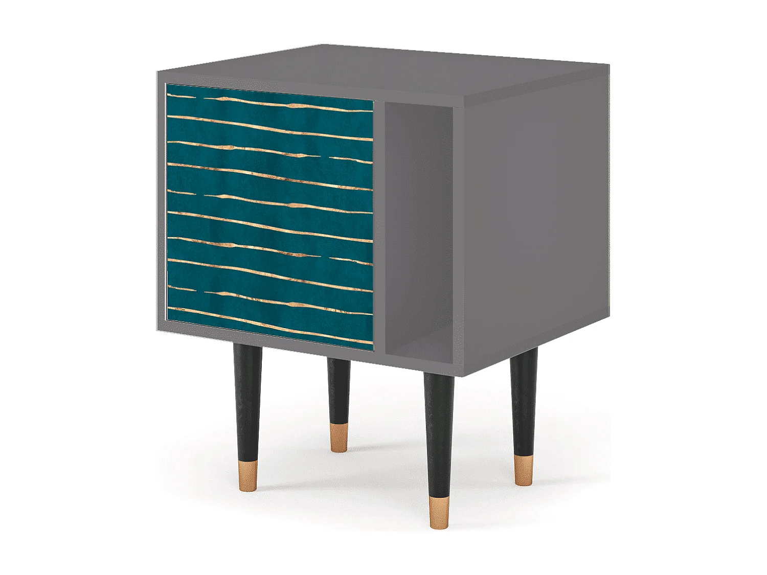 Nachttisch - 57х69х48 cm - S2 - Ocean Drive, Grau