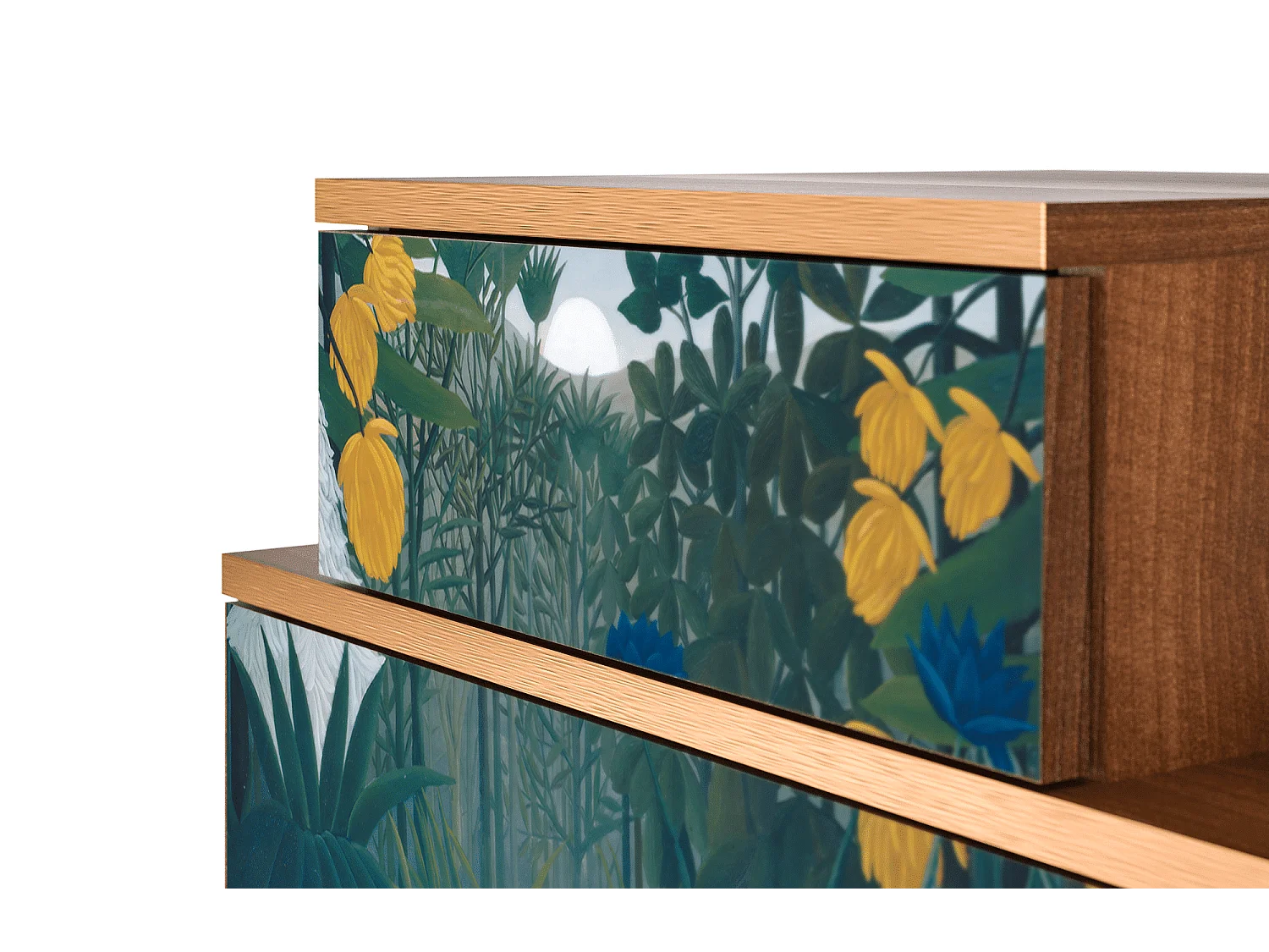 Stolik nocny - 58х58х41 cm - NS1 - The Repast of the Lion, Orzech