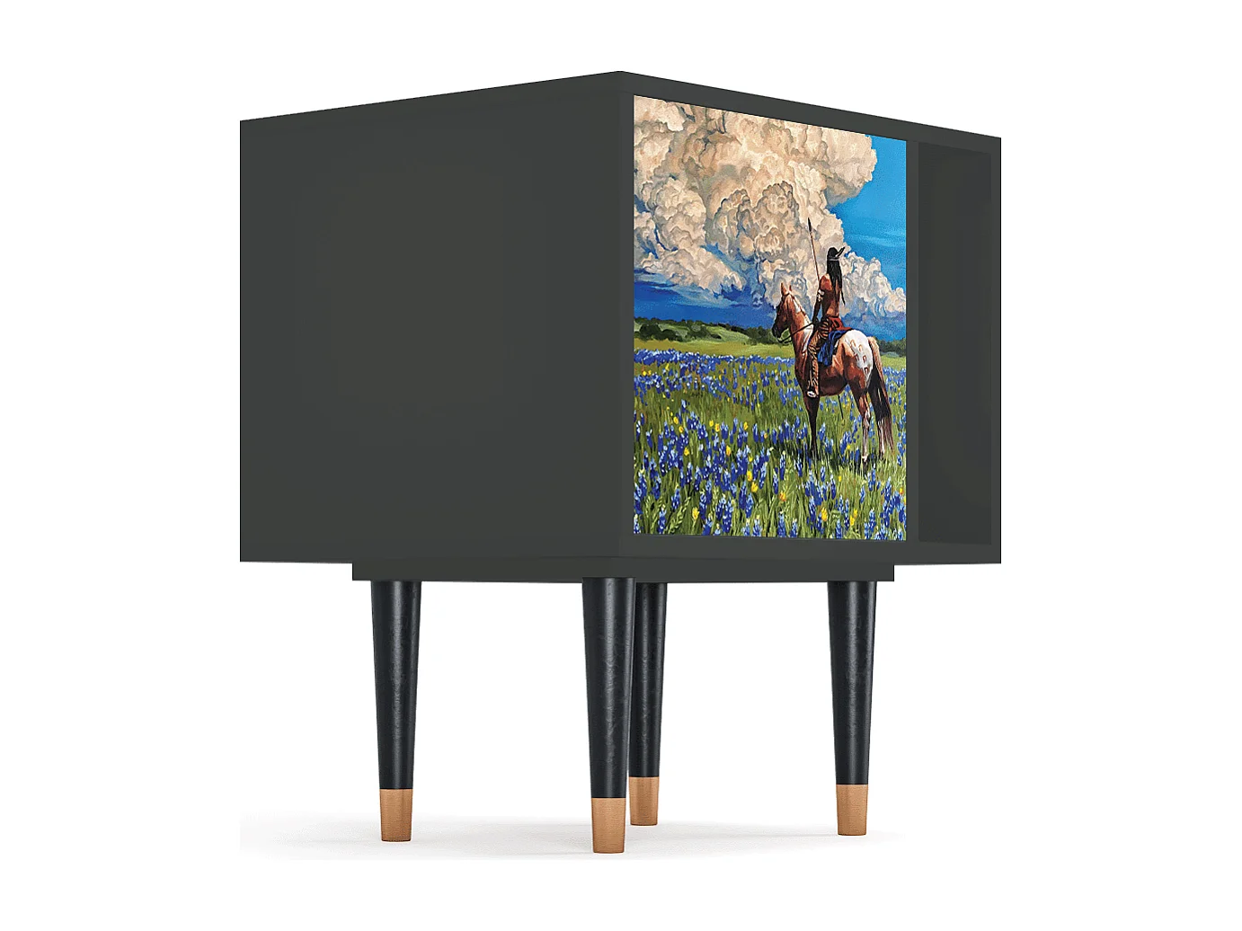 Table de nuit - 57х69х48 cm - S2 - Thunderheads by Dean, Anthracite