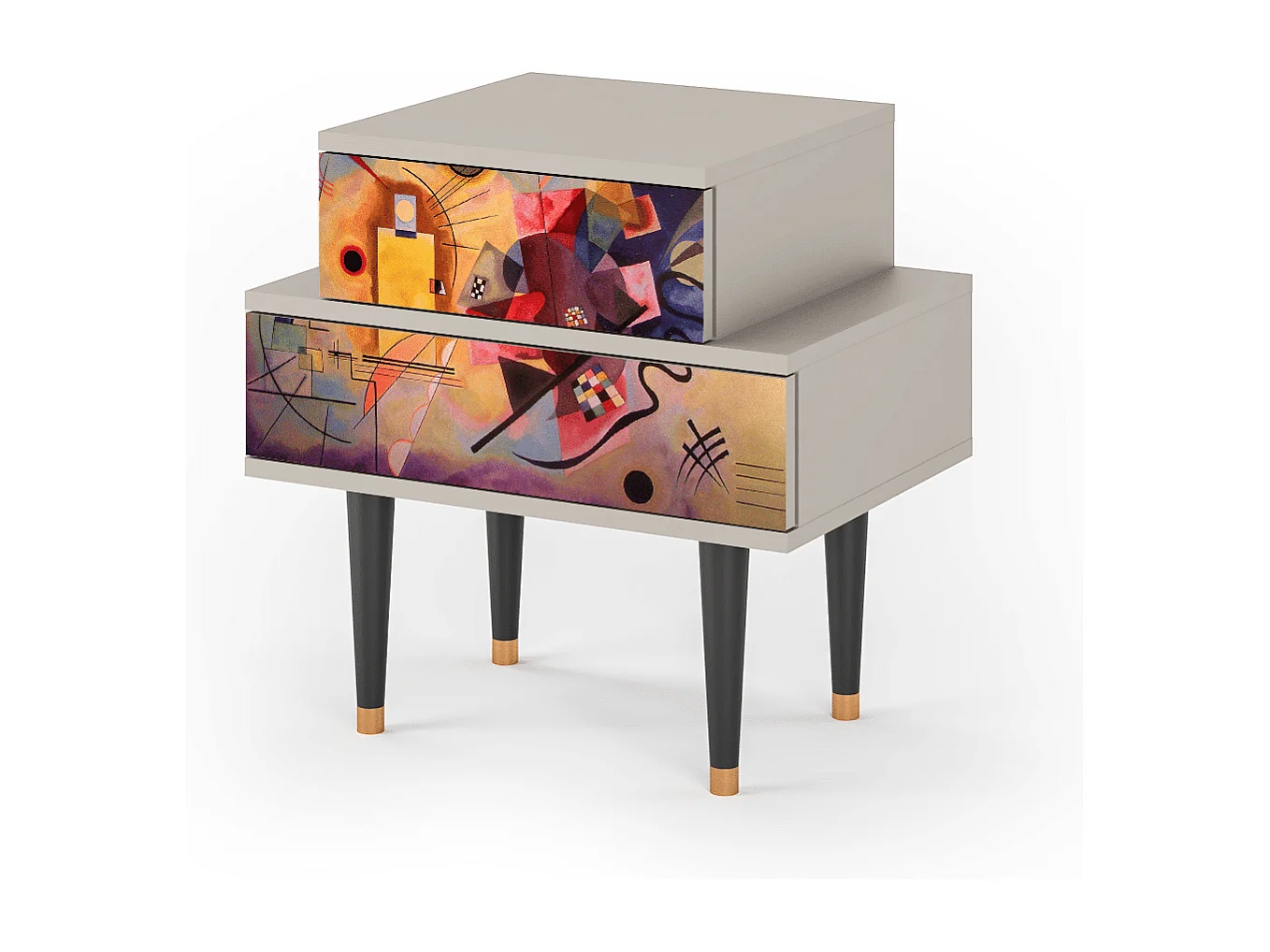 Table de nuit - 58х58х41 cm - NS1 - Modern Art, Sable