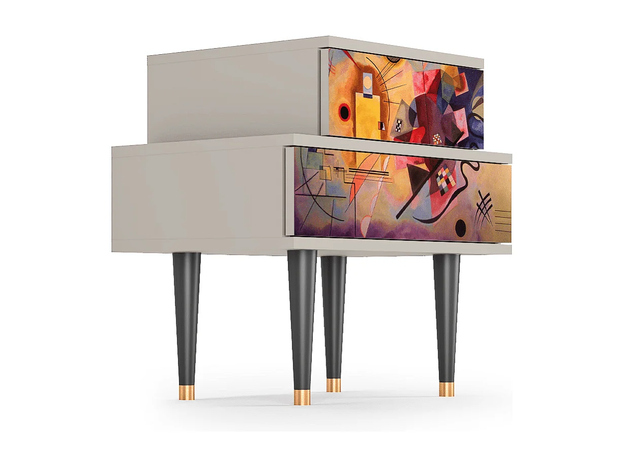 Table de nuit - 58х58х41 cm - NS1 - Modern Art, Sable