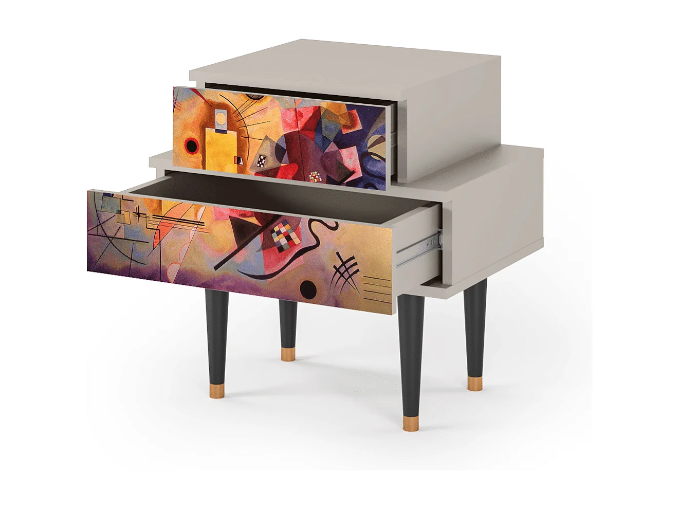 Table de nuit - 58х58х41 cm - NS1 - Modern Art, Sable