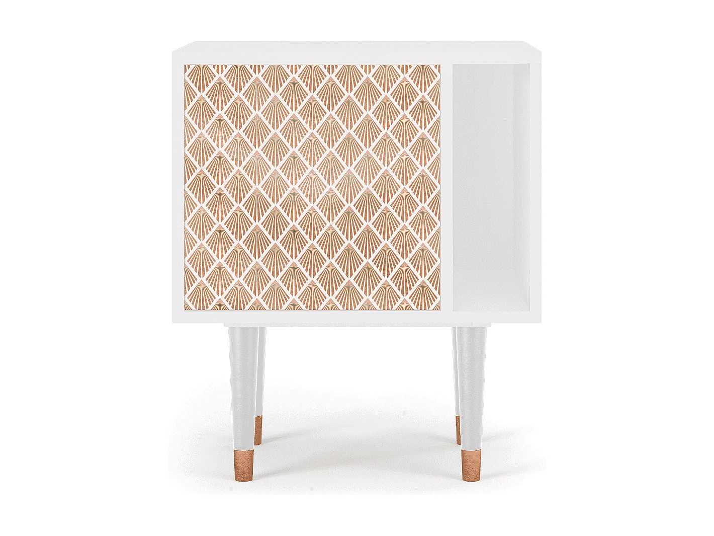 Table de nuit - 57х69х48 cm - S2 - Pastel Sunrise, Blanc