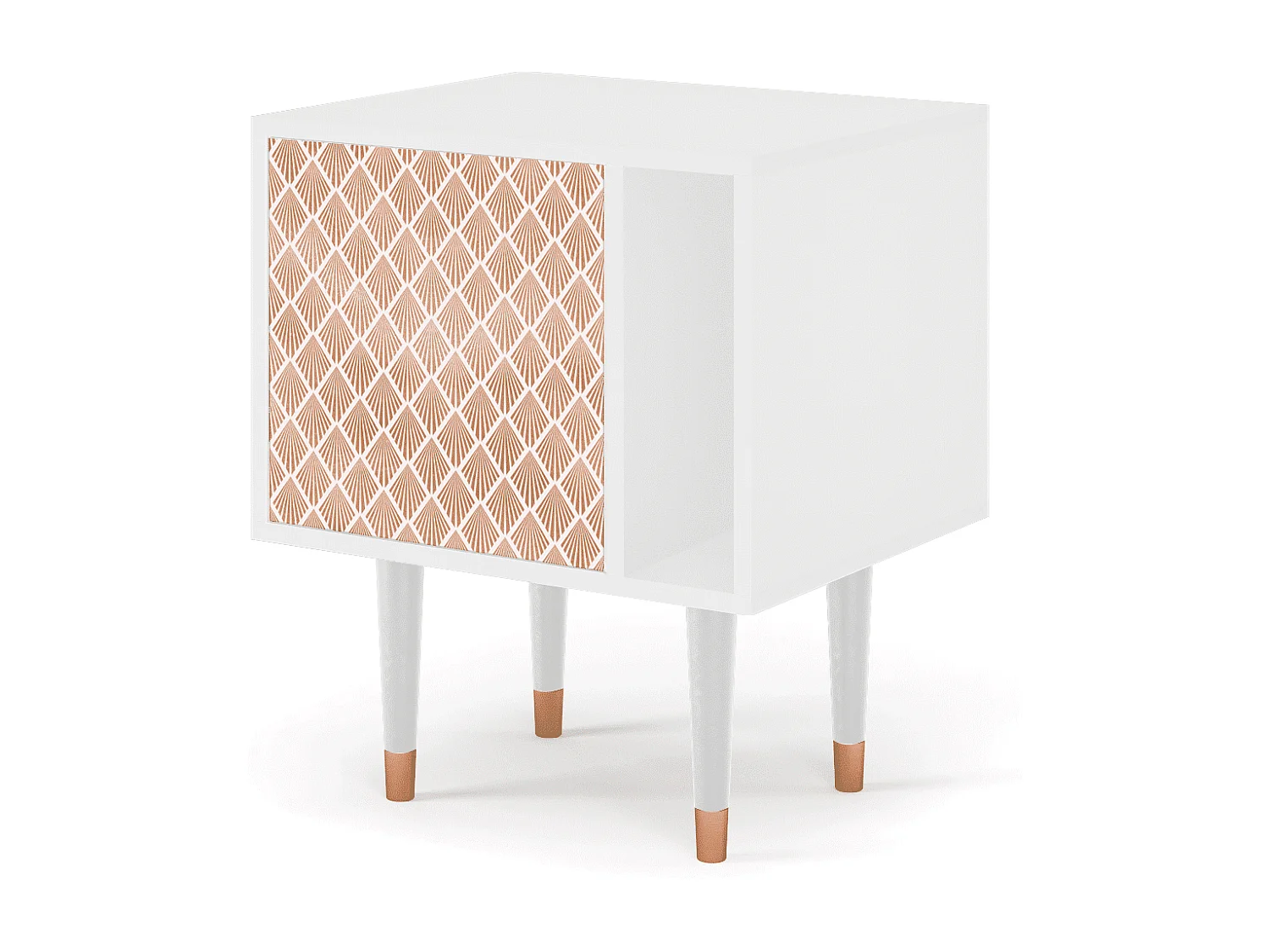 Table de nuit - 57х69х48 cm - S2 - Pastel Sunrise, Blanc