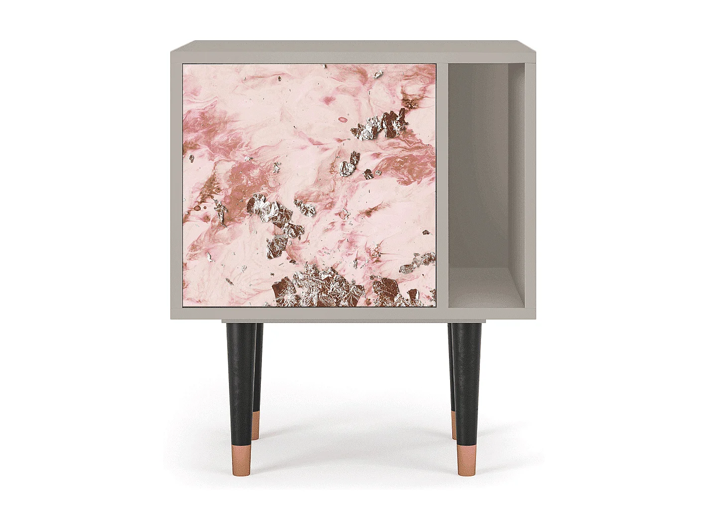 Stolik nocny - 57х69х48 cm - S2 - Cotton Candy, Piaskowy