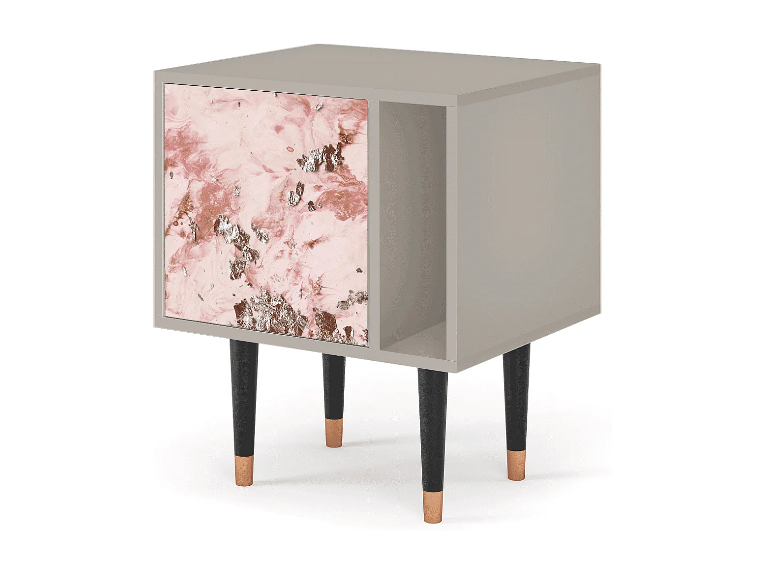 Stolik nocny - 57х69х48 cm - S2 - Cotton Candy, Piaskowy