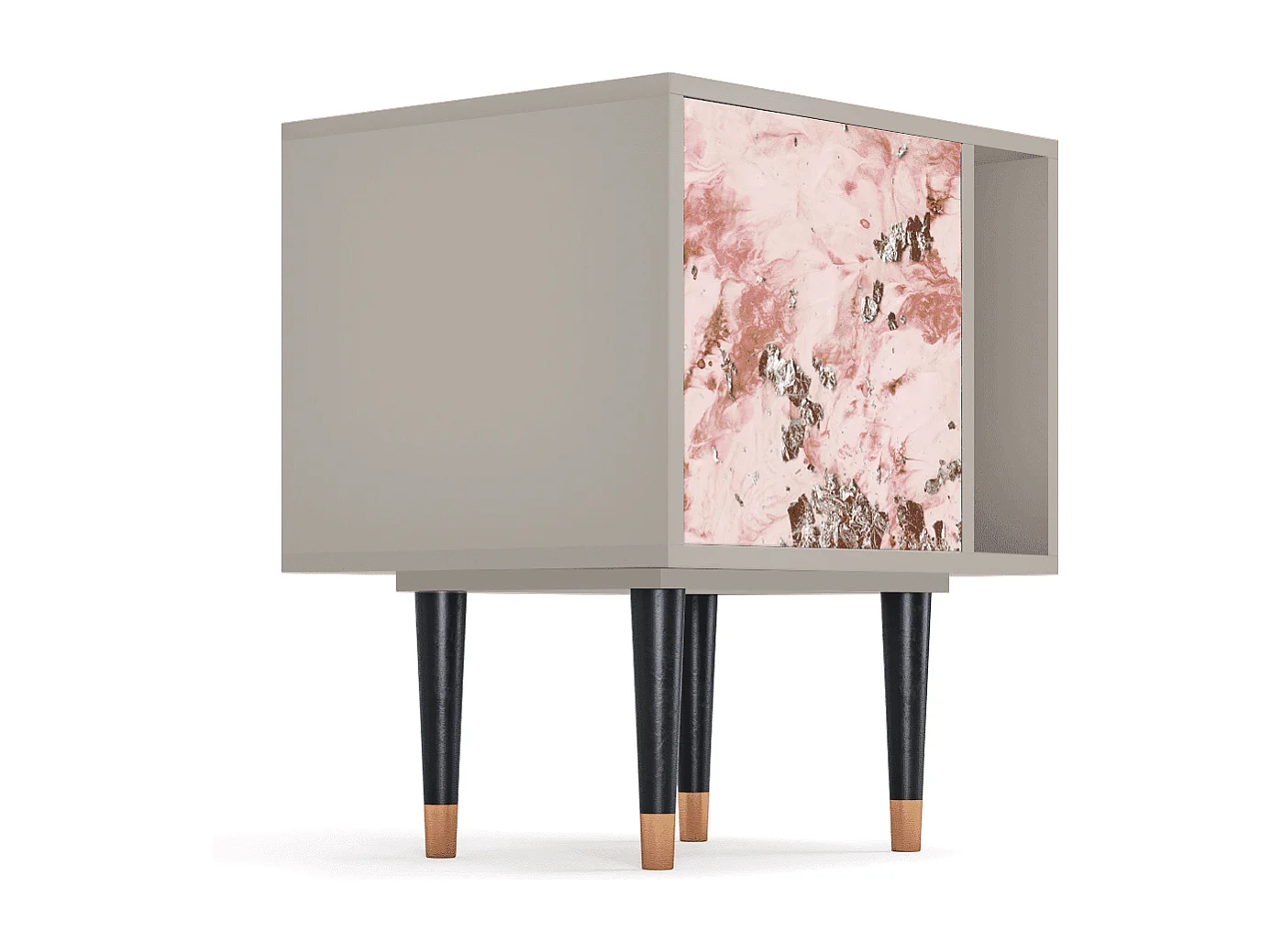 Stolik nocny - 57х69х48 cm - S2 - Cotton Candy, Piaskowy