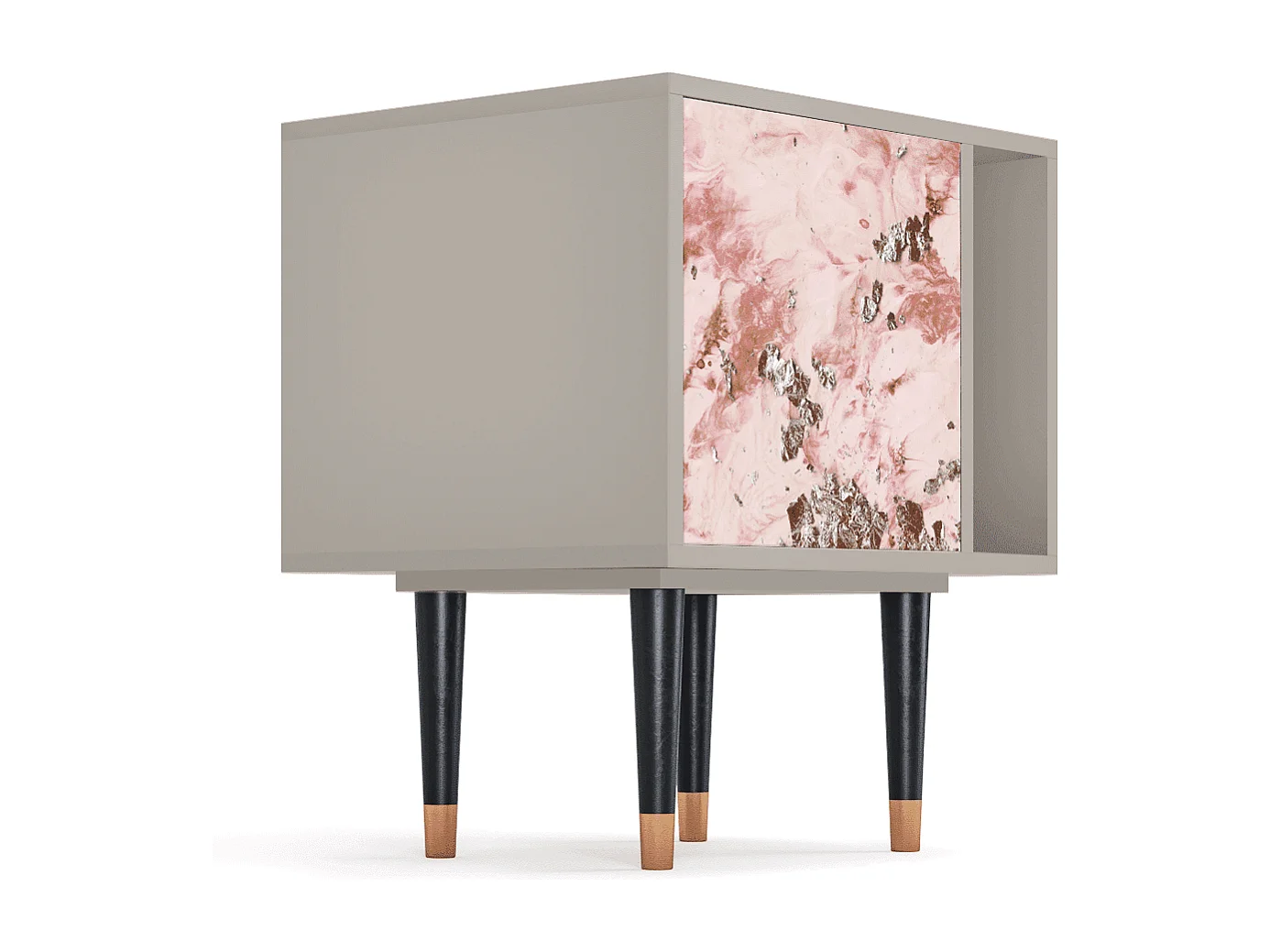 Stolik nocny - 57х69х48 cm - S2 - Cotton Candy, Piaskowy