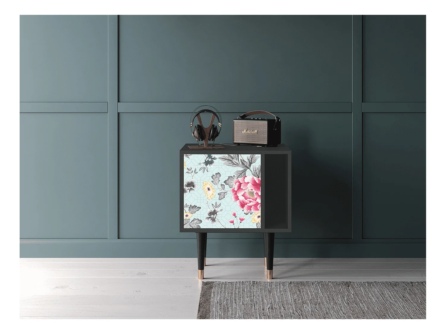 Nachtkastje - 57х69х48 cm - S2 - Sky Garden, Antraciet