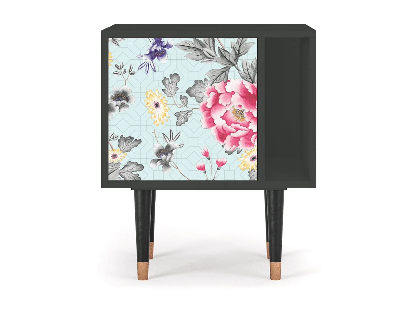 Table de nuit - 57х69х48 cm - S2 - Sky Garden, Anthracite