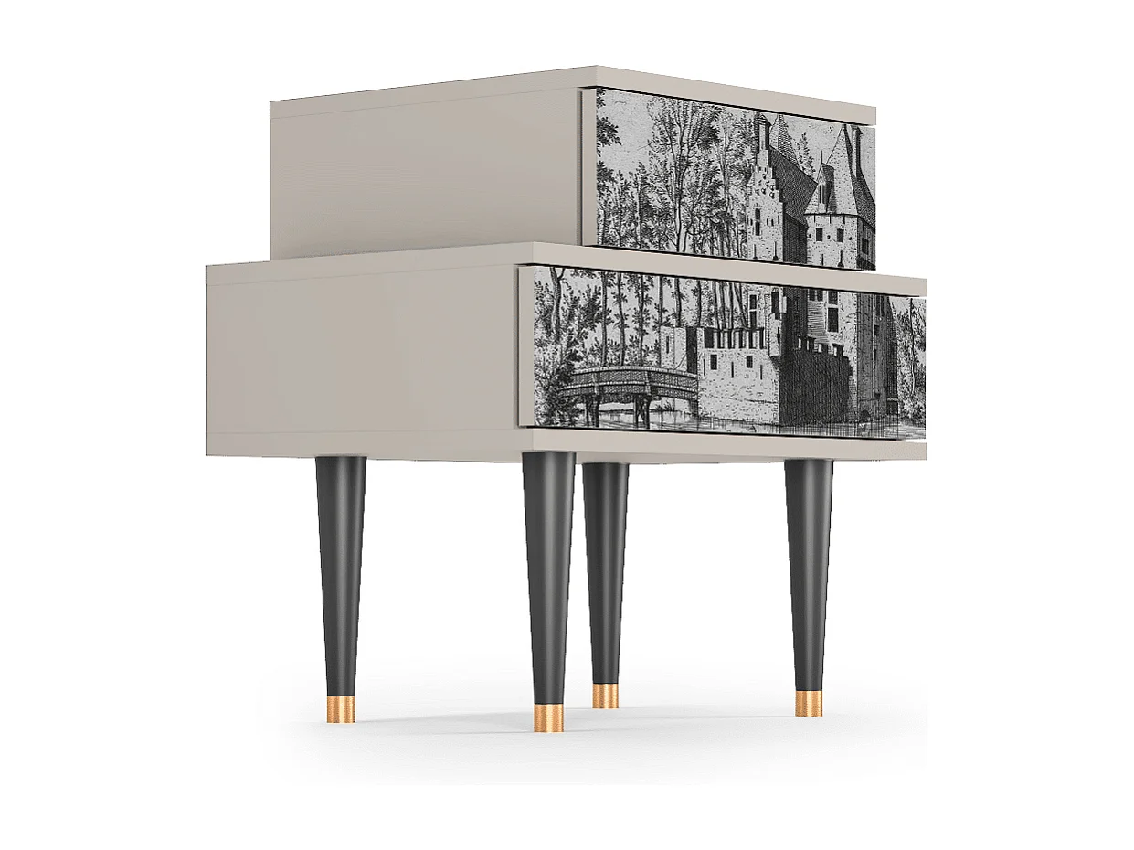 Table de nuit - 58х58х41 cm - NS1 - Castle by Breugel, Sable