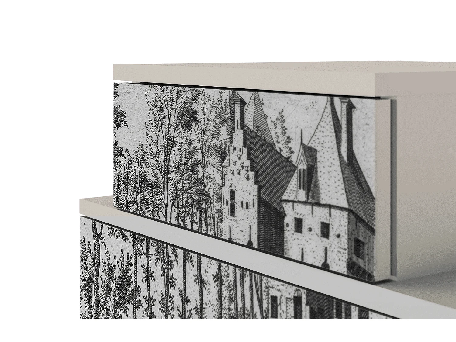 Nachtkastje - 58х58х41 cm - NS1 - Castle by Breugel, Zand