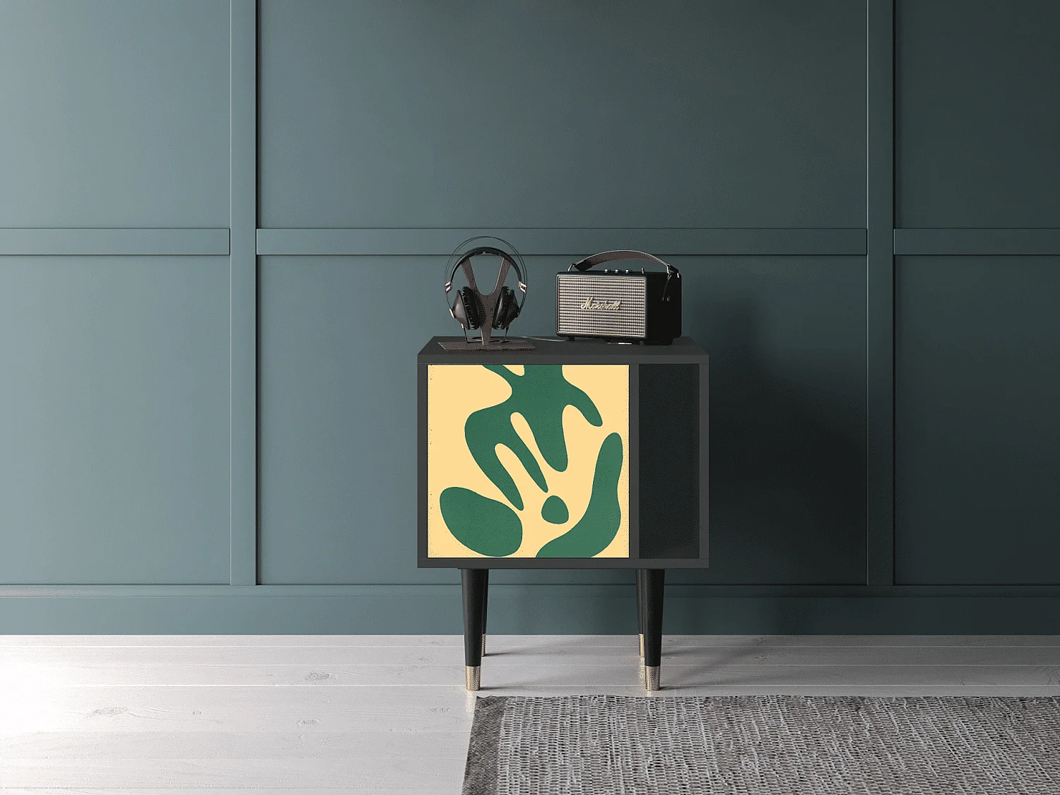 Stolik nocny - 57х69х48 cm - S2 - Constellations by Arp, Antracyt