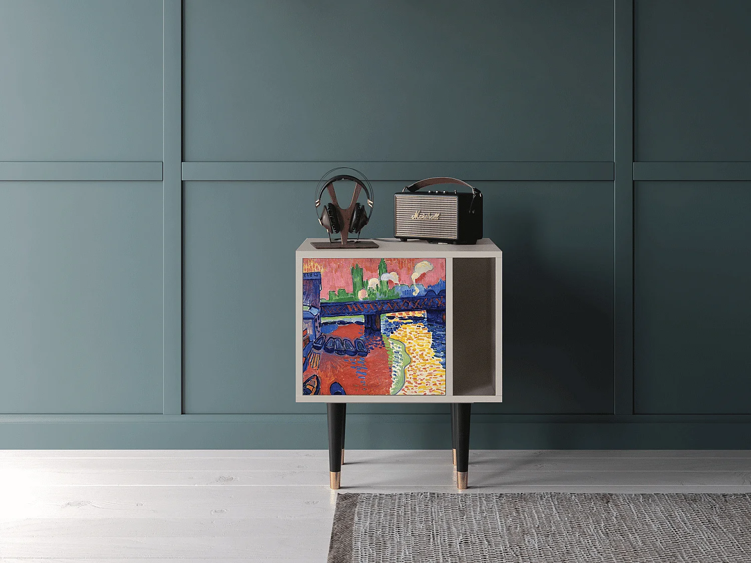 Table de nuit - 57х69х48 cm - S2 - Charing Cross Bridge, Sable