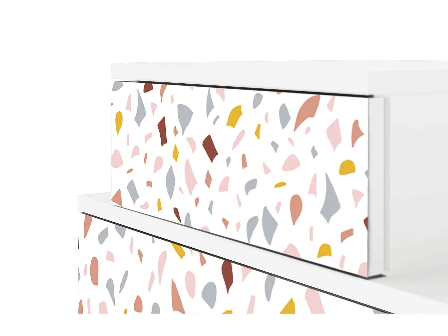 Nachtkastje - 58х58х41 cm - NS1 - Marmelade Cheese, Wit