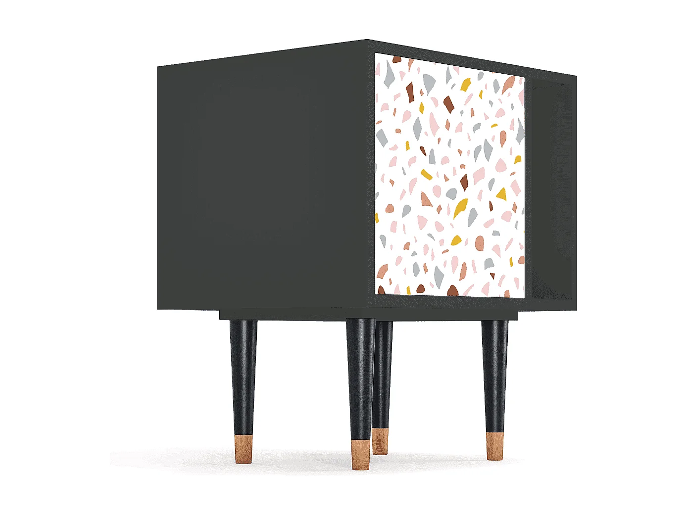 Table de nuit - 57х69х48 cm - S2 - Marmelade Cheese, Anthracite