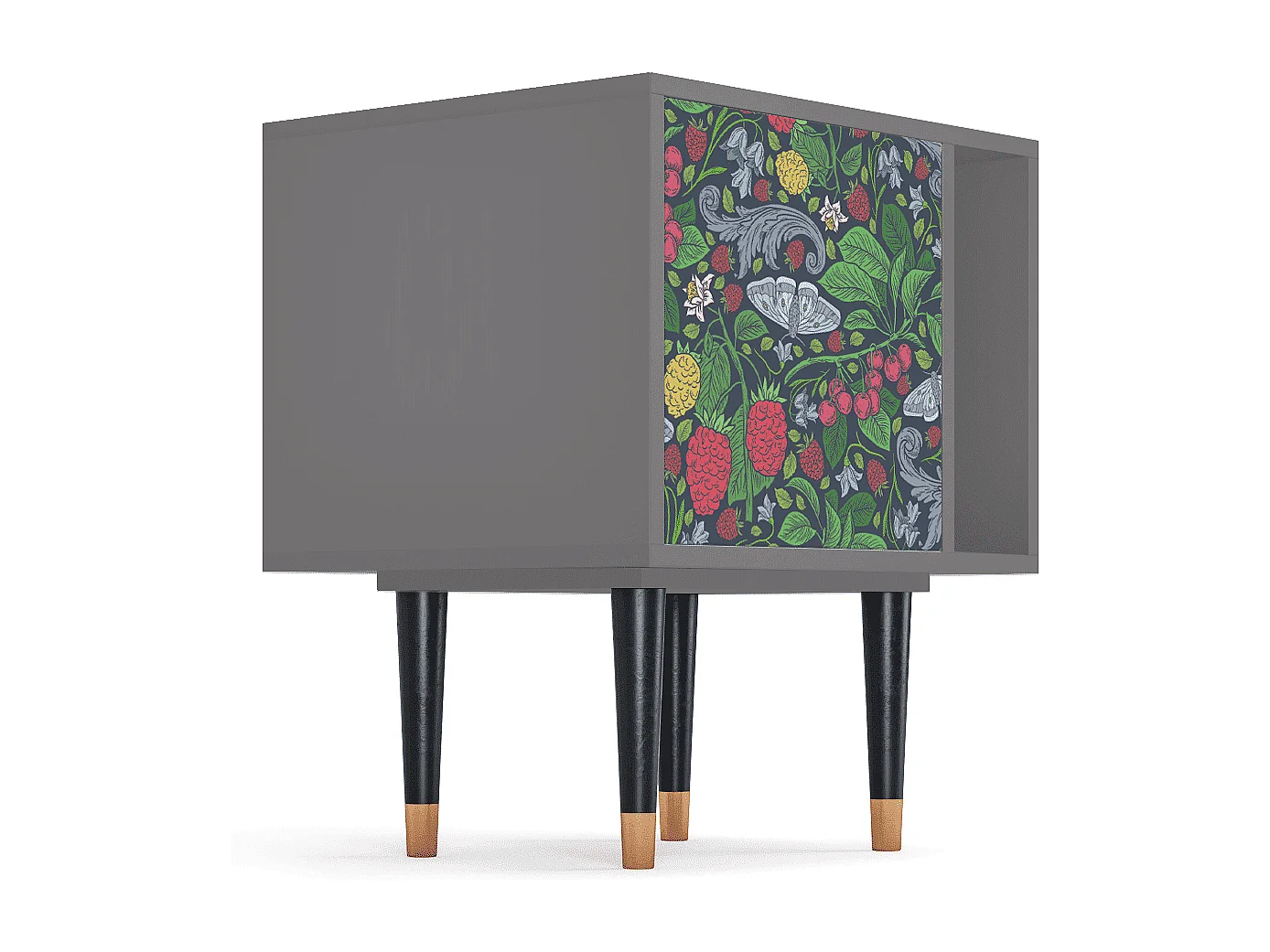 Nachtkastje - 57х69х48 cm - S2 - Summer Berries, Grijs