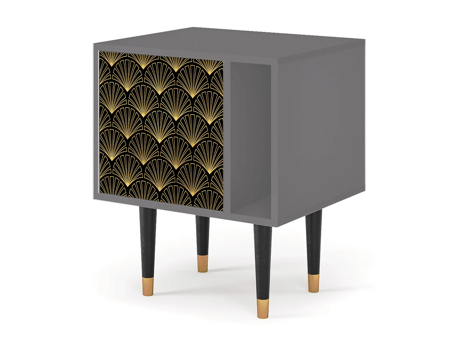 Comodino - 57х69х48 cm - S2 - Bird of Juno, Grigio