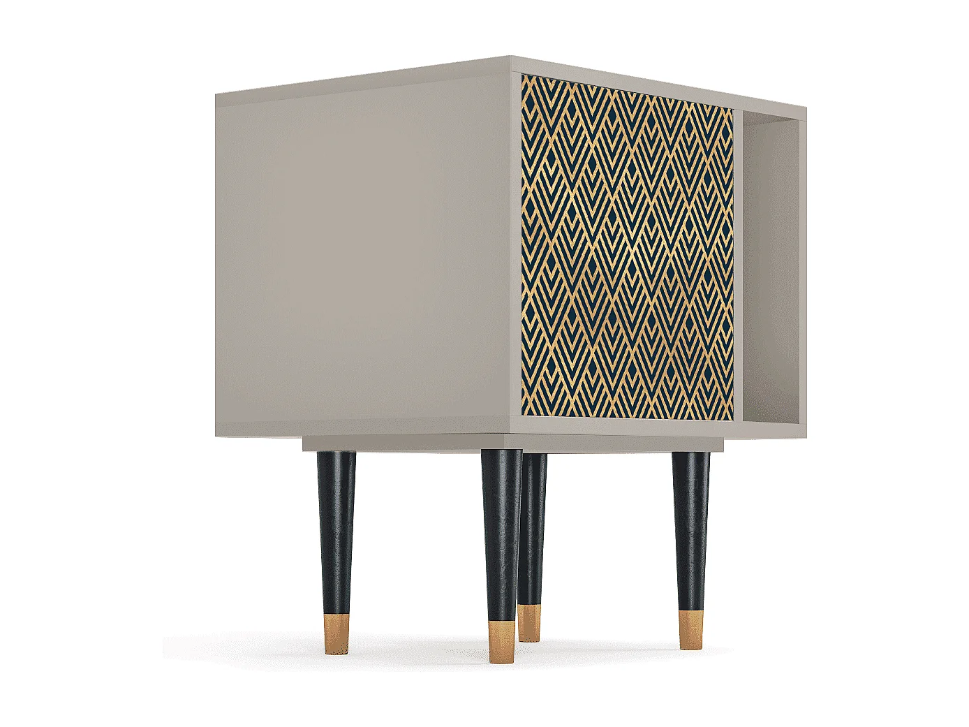 Nachttisch - 57х69х48 cm - S2 - Egypt Triangles, Sand