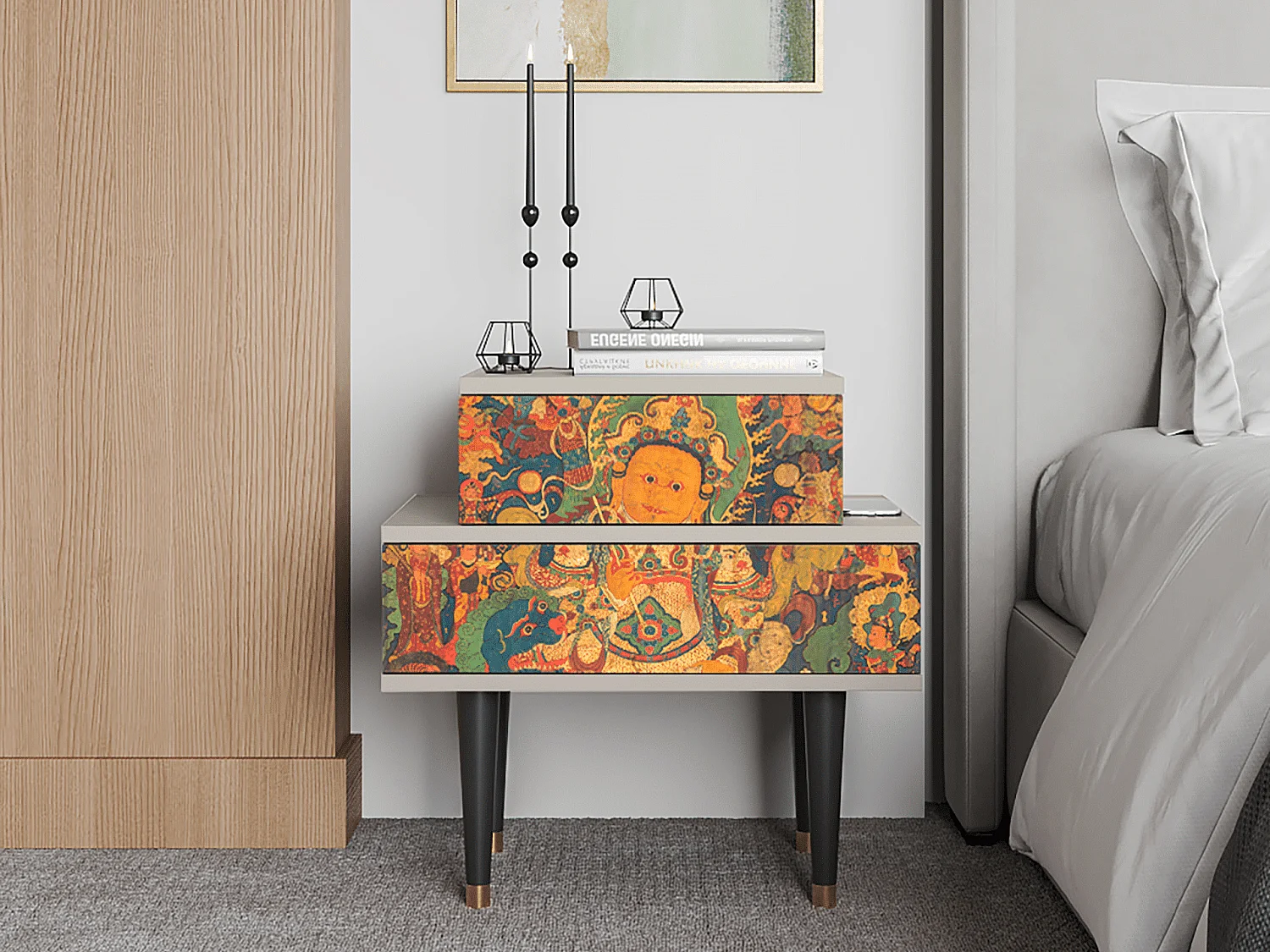 Mesita de noche - 58х58х41 cm - NS1 - God by Vaisravana , Arena