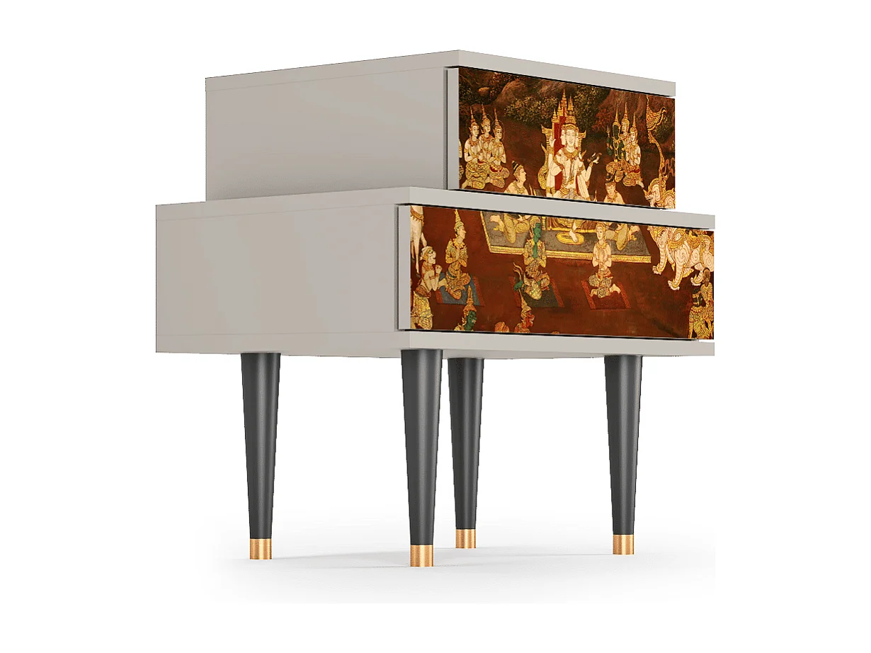 Table de nuit - 58х58х41 cm - NS1 - Malyavan, Sable